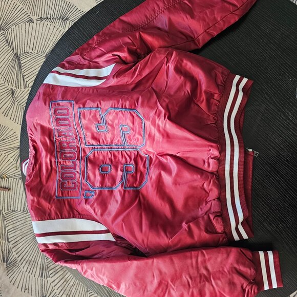 Women's Colorado Avalanche WEAR by Erin Andrews Garnet Baller Full-Zip Bombe NWT - Picture 2 of 2